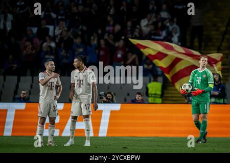 Torhüter Manuel neuer (FC Bayern München) bei einem Spiel der UEFA Champions League zwischen FC Barcelona und Bayern München bei Estadi Olimpic Lluís Companys. Endergebnis: FC Barcelona 4 - Bayern München 1. (Foto: Felipe Mondino / SOPA Images/SIPA USA) Stockfoto