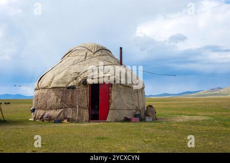 Jurte, Nomadenhaus Stockfoto