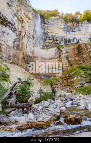 Kinchkha Wasserfall, Kutaisi, Georgien Stockfoto