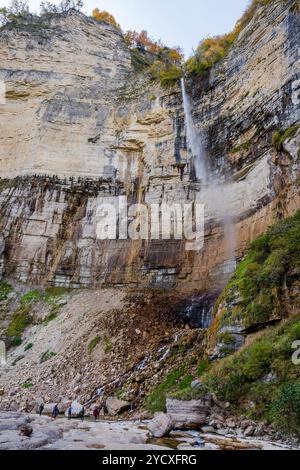 Kinchkha Wasserfall, Kutaisi, Georgien Stockfoto