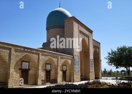 Gedenkstätte сomplex Dorus-Saodat. Shahrisabz, Usbekistan. Monument der Timuriden-Dynastie Dorus-Saodat, das bedeutet "Lager der Macht". Familiengrab von Timurid Stockfoto