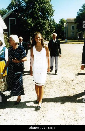 Anni '90 Archivio Storico Olycom/Lapresse Vittoria di Svezia (nome completo in svedese Victoria Ingrid Alice Désirée; Solna, 14 luglio 1977) è la principessa ereditaria di Svezia dal 1980. Nella Foto: Principessa Vittoria di Svezia auf dem Foto: Prinzessin Victoria von Schweden Credit: LaPresse/Alamy Live News Stockfoto