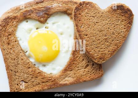 Toast und Ei Stockfoto