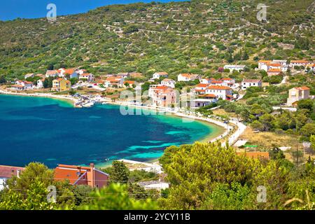 Dorf Soline Bucht auf der Insel Dugi Otok, Archipel von Dalmatien, Kroatien Stockfoto