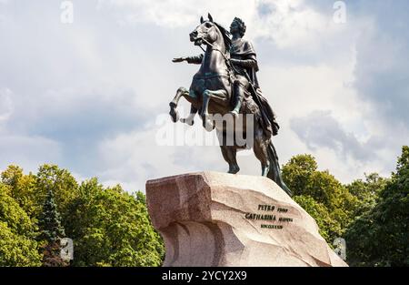 Reiterdenkmal des russischen Kaisers Peter dem Großen (Peter First) Stockfoto