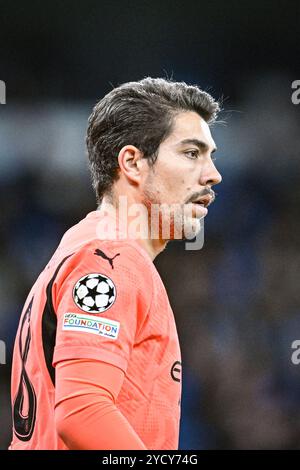 Etihad Stadium, Manchester, Großbritannien. Oktober 2024. UEFA Champions League Football, Manchester City gegen Sparta Prag; Stefan Ortega von Manchester City Credit: Action Plus Sports/Alamy Live News Stockfoto