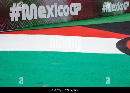 Mexiko-Stadt, Mexiko. Oktober 2024. Atmosphäre des Kreislaufs. 24.10.2024. Formel-1-Weltmeisterschaft, Rd 20, Großer Preis Von Mexiko, Mexiko-Stadt, Mexiko, Vorbereitungstag. Das Foto sollte lauten: XPB/Alamy Live News. Stockfoto