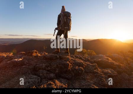 Am Rande des Mt. Victoria Stockfoto