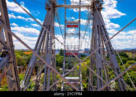 Riesenrad des Prater Riesenrads im Wiener Blick Stockfoto