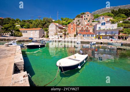 Idyllische Dorf Mlini Dubrovnik Archipel anzeigen Stockfoto