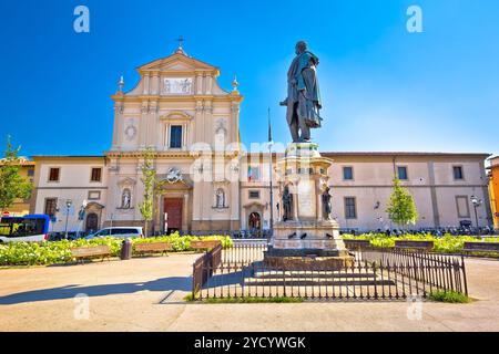 Piazza San Marco und Kirche in Florenz Architektur Blick Stockfoto