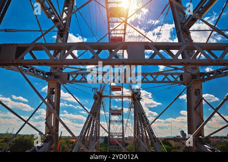 Riesenrad des Prater Riesenrads im Wiener Blick Stockfoto