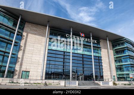 Carnival Cruises: Hauptniederlassungen des britischen Carnival House, Harbour Parade, Southampton, Hampshire, Großbritannien Stockfoto