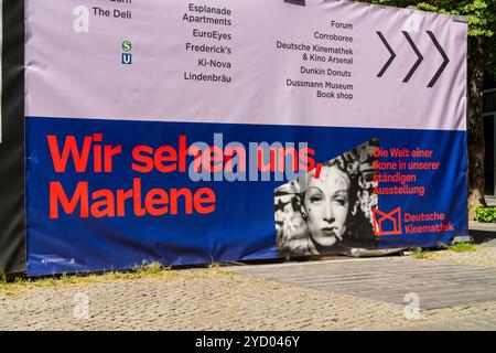 Berlin 2024: Die Deutsche Kinemathek - Museum für Film und Fernsehen ist ein bedeutendes Filmarchiv in Deutschland. Stockfoto