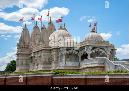 BAPS Shri Swaminarayan Mandir, London, Großbritannien Stockfoto