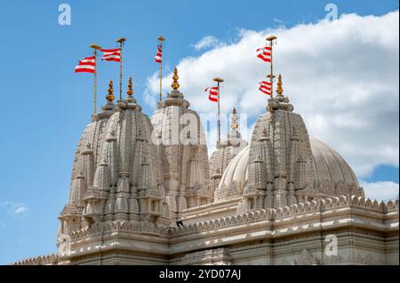 BAPS Shri Swaminarayan Mandir, London, Großbritannien Stockfoto