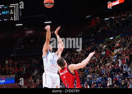 Jordan Nwora (Anadolu Efes Istanbul) während der EA7 Emporio Armani Milano gegen Anadolu Efes Istanbul, Basketball Euroleague Spiel in Mailand, Italien, 24. Oktober 2024 Stockfoto