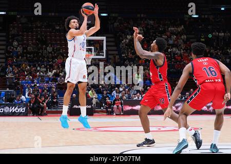 Jordan Nwora (Anadolu Efes Istanbul) während der EA7 Emporio Armani Milano gegen Anadolu Efes Istanbul, Basketball Euroleague Spiel in Mailand, Italien, 24. Oktober 2024 Stockfoto