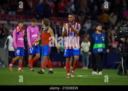 Madrid, Spanien. Oktober 2024. Atletico Madrid verlor heute Abend in der UEFA Champions League 1-3 gegen Lille im Estadio Metropolitano in Madrid. Quelle: D. Canales Carvajal/Alamy Live News Stockfoto