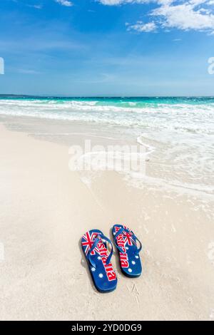 Australische Tangas am Strand im Sommer Stockfoto