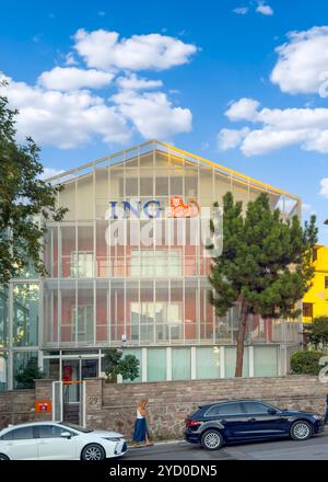 Ankara, Türkei: 6. September 2024: Eine Niederlassung der niederländischen Bank in Ankara Stockfoto