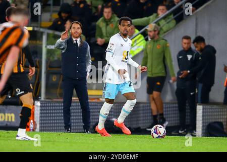 MKM Stadium, Hull, England - 23. Oktober 2024 - während des Spiels Hull City gegen Burnley, EFL Championship, 2024/25, MKM Stadium, Hull, England - 23. Oktober 2024 Credit: Arthur Haigh/WhiteRosePhotos/Alamy Live News Stockfoto