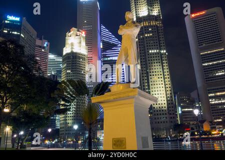 Raffles' Landeplatz Stockfoto