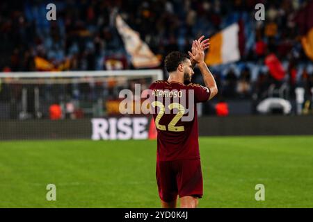 Mario Hermoso von AS Roma während des Spiels AS Roma gegen FC Dynamo Kyiv, Football Europa League in Rom, Italien, 24. Oktober 2024 Stockfoto