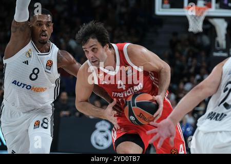 Milos Teodosic von Real Madrid während des Turkish Airlines EuroLeague Spiels zwischen Real Madrid und Crvena Zvezda Belgrad im Wizink Center auf Octo Stockfoto