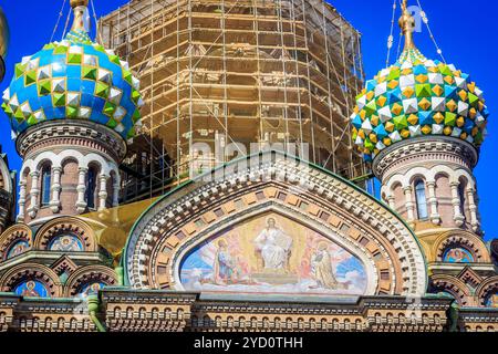 Retter-auf-Blut Tempel. Tempel in Russland. Orthodoxen Religion. April 23, 2018, Russland, St. Petersburg. Stockfoto