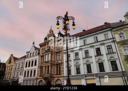 In den Straßen von Liberec. Liberec ist eine Stadt in der Tschechischen Republik. Stockfoto