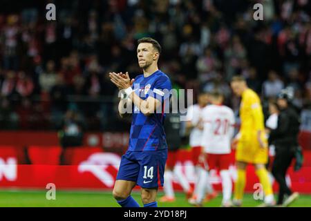 Ivan Perisic beim Spiel der UEFA Nations League zwischen polnischen und kroatischen Nationalmannschaften bei PGE Narodowy (Maciej Rogowski) Stockfoto