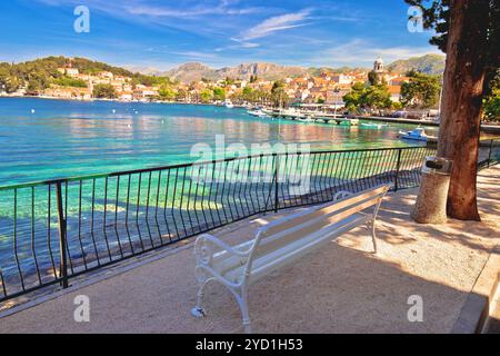 Türkis Waterfront von Cavtat anzeigen Stockfoto