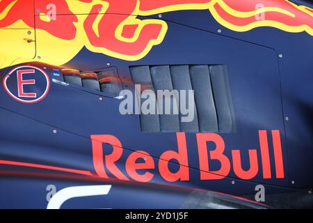 Mexiko-Stadt, Mexiko. Oktober 2024. Red Bull Racing RB20, mechanische Details Motorabdeckung, Aerodynamik, Aerodynamik, Aerodynamik während der Formel 1 Gran Premio de la Ciudad de Mexico 2024, 20. Runde der Formel-1-Weltmeisterschaft 2024 vom 25. Bis 27. Oktober 2024 auf dem Autodromo Hermanos Rodriguez in Mexiko-Stadt, Mexiko - Foto Eric Alonso/DPPI Credit: DPPI Media/Alamy Live News Stockfoto