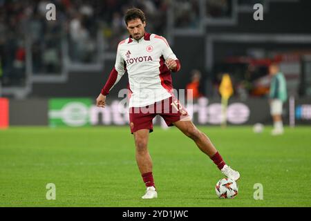 Oktober 2024, Stadio Olimpico, Roma, Italien; UEFA Europa League Fußball; Roma gegen Dynamo Kiew; Stockfoto