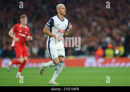 London, Großbritannien. Oktober 2024. Richarlison von Tottenham Hotspur FC gegen AZ Alkmaar UEFA Europa League Runde 1 Spiel im Tottenham Hotspur Stadium, London, England, Großbritannien am 24. Oktober 2024 Credit: Every Second Media/Alamy Live News Stockfoto