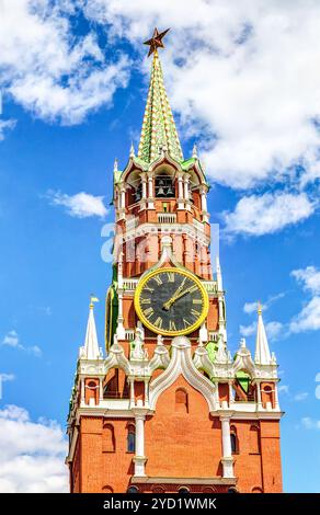 Spasskaja-Turm des Moskauer Kremls Stockfoto