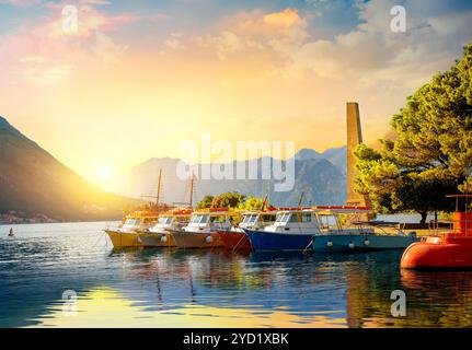 Bucht von Kotor Stockfoto