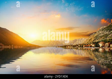 Bay und Kotor Stockfoto