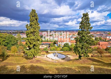 Bamberg. Malerische Stadt Bamberg mit Blick auf die Dächer von Michaelsberg Stockfoto