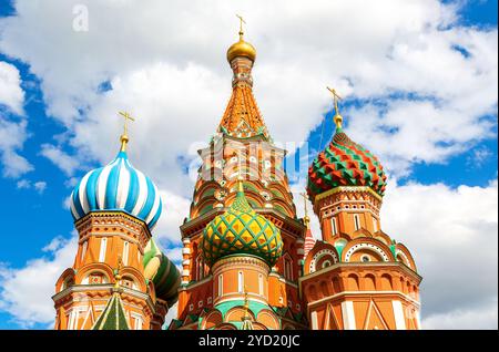 Kuppeln der Basilius-Kathedrale (Pokrovsky) Stockfoto