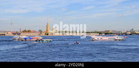 Peter-und-Paul-Festung St. Petersburg im Sommer. Stadtattraktion. Historisches Gebäude. . Russland, Sankt Petersburg 5. September 201 Stockfoto