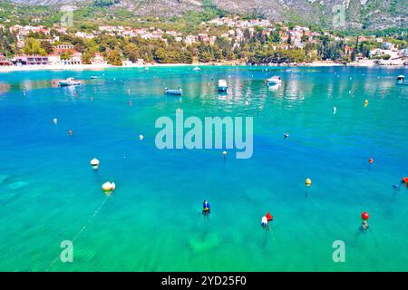 Srebreno Küste und Uferblick, touristischer Archipel von Dubrovnik Stockfoto