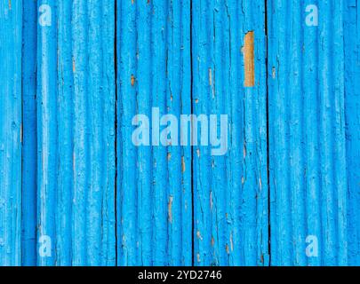 Holzdielen Textur mit der schäbigen blauen Farbe Stockfoto