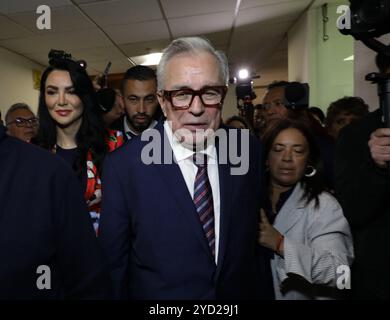 Nicht exklusiv: Der Gouverneur des Bundesstaates Sinaloa, Ruben Rocha, während seines Besuchs auf dem mexikanischen Kongress im Rahmen seiner Arbeitstour, wo er antritt Stockfoto