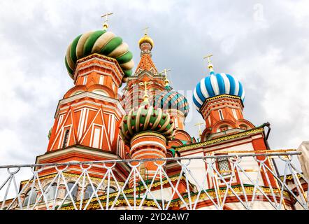 Kuppeln der Basilius-Kathedrale (Pokrovsky) Stockfoto