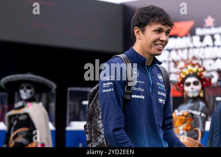 Mexiko-Stadt, Vereinigte Staaten. Oktober 2024. Alexander Albon (Williams Racing, Thailand, #23), MEX, Formel 1 Weltmeisterschaft, Grand Prix von Mexiko City, Autodromo Hermanos Rodriguez, Media Day, 24.10.2024 Foto: Eibner-Pressefoto/Michael Memmler Credit: dpa/Alamy Live News Stockfoto