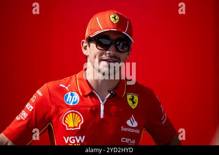 Mexiko-Stadt, Vereinigte Staaten. Oktober 2024. Charles Leclerc (Scuderia Ferrari HP, Monaco, Nr. 16), MEX, Formel 1 Weltmeisterschaft, Grand Prix von Mexiko City, Autodromo Hermanos Rodriguez, Media Day, 24.10.2024 Foto: Eibner-Pressefoto/Michael Memmler Credit: dpa/Alamy Live News Stockfoto