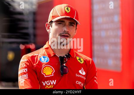 Mexiko-Stadt, Vereinigte Staaten. Oktober 2024. Charles Leclerc (Scuderia Ferrari HP, Monaco, Nr. 16), MEX, Formel 1 Weltmeisterschaft, Grand Prix von Mexiko City, Autodromo Hermanos Rodriguez, Media Day, 24.10.2024 Foto: Eibner-Pressefoto/Michael Memmler Credit: dpa/Alamy Live News Stockfoto