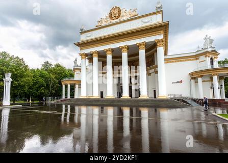 VDNKh, Russland Pavillonfassade in Moskau Stockfoto